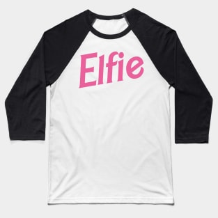 Enchanted Workshop: Elfie in Pink Baseball T-Shirt